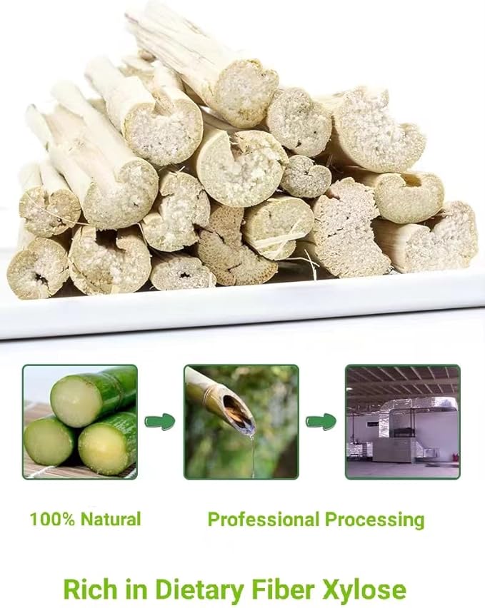 300g Snacks Sweet Bamboo Chew Toy for Rabbits Chew Sticks for Hamster Chinchilla Guinea Pig,Molar Treats Snack for Small Animals-Mewly Pet