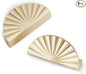 5 Pack 3 Inch (76mm) Brushed Gold Cabinet Pulls Cup Flat Drawer Handles Kitchen Cupboard Pull Bathroom Dresser Sunflower Handle Unique Hardware for Furniture Door Wardrobe Hardware TYH-BG-5