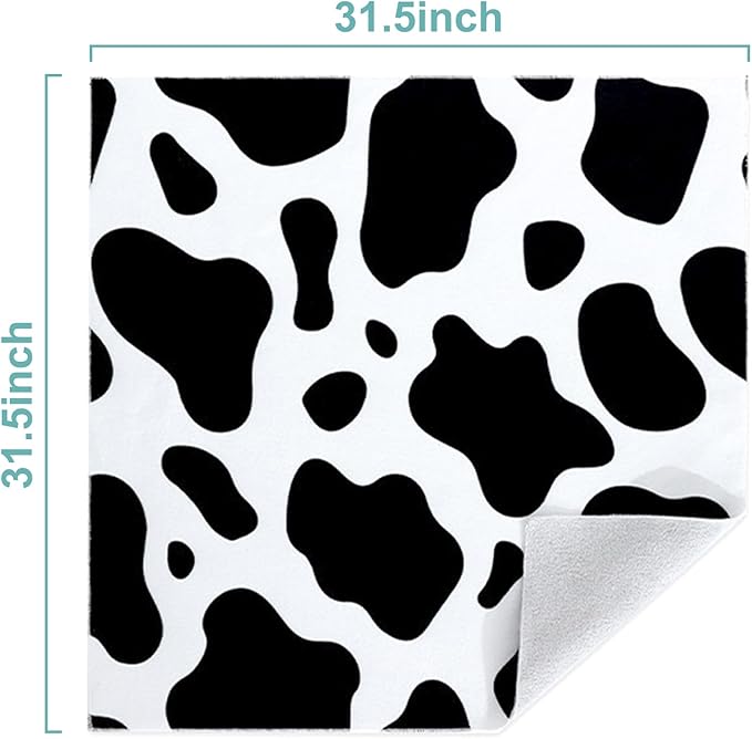 Cat Grooming Wrap for Cutting Nails with Cat Nail Clipper, Self-Adherent Wrap for Ear Cleaning, Anti-Runaway/Scratch, Cat Swaddle Wrap for Calming, Cow White-Mewly Pet