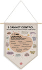Mental Health Gifts, Desk Decorations for Women Office, Boho Classroom Decor Canvas Hanging Pennant Flag Banner Wall Sign Gift for Bedroom Classroom Playroom Game Room Front Door