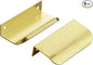 Ravinte Hardware 6 Pack Gold Cabinet Handles, 3.15 Inch (80mm) Finger Edge Pulls, 2-1/2 Inch Hole Center, Finger Pulls for Cabinets