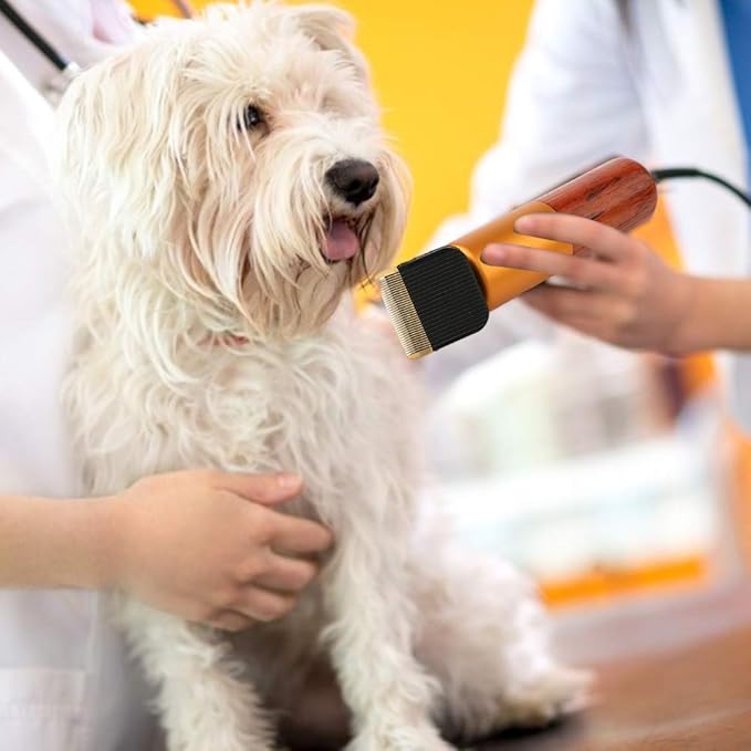 Dream Reach Pet Grooming Clippers, Low Noise Dog Clipper, Electric Cat Hair Shaver Kit, Pet Hair Trimmers for Small Medium Large Dogs Cats with 2 Comb Attachments (A-200W)-Mewly Pet