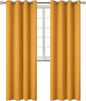BGment Room Darkening Curtains 95 Inches Long - Grommet Thermal Insulated Drapes Window Treatment Curtains for Bedroom, 2 Panels, 52 x 95 Inch, Mustard Yellow