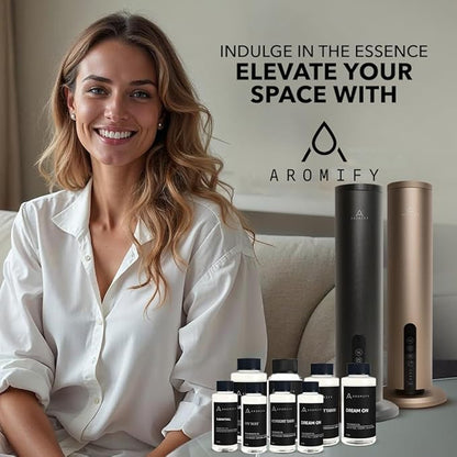 Santal Diffuser Oil, 3.3 Fl Oz, 100 mL, Diffuser Fragrance Oil for Home, Bathroom & Office, Aromatherapy Blend of Natural Essential Oil, Sandalwood & Musk Scent.