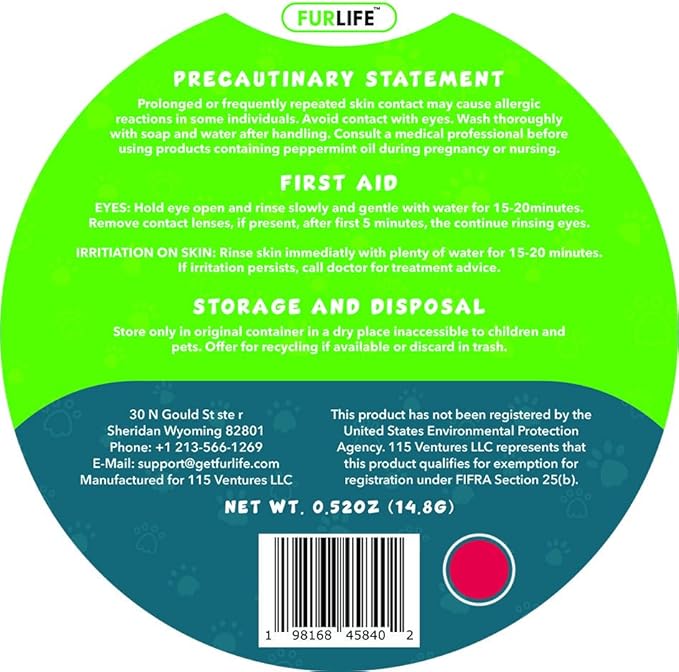 FurLife Red Dog Tag, Flea and Tick Prevention for Dogs - Waterproof Pendant for Collar, Safe for All Breeds-Mewly Pet