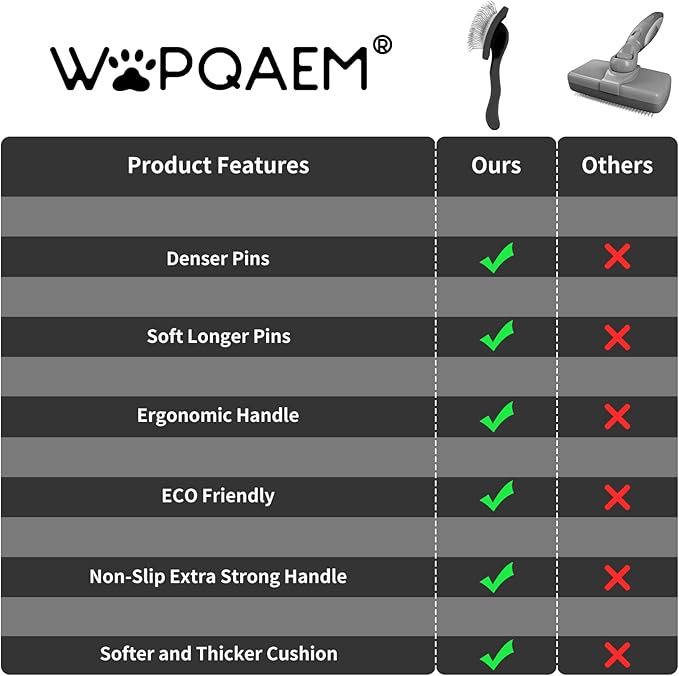 Slicker Brush for Dogs, Long Pin Dog Grooming Brush for Goldendoodles, Poodles, Doodles, Includes Pet Comb & Undercoat Rake, Perfect for De-Shedding, Dematting & Reducing Tangles. Large, Black-Mewly Pet