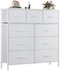 OLIXIS Dresser for Bedroom with 9 Drawers, Tall Fabric Dresser for Storage and Organization, Bedroom Dressers, Chest of Drawers for Living Room, Closet