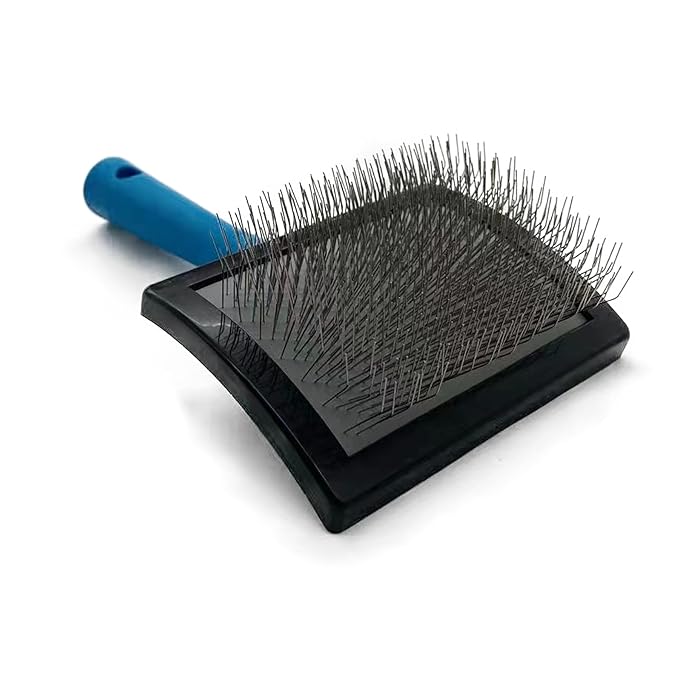 Dog Slicker Brush - Large Grooming Brushes for Dogs - Professional Groomer Supplies for Long Hair Pet - Slicker Brush For Goldendoodles-Easy To Use - Comfortable - Removes Long and Loose Hair-Mewly Pet