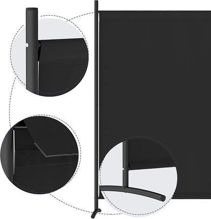 Morngardo Room Divider Privacy Screens Partitions Portable Separating Single Panel Wall Dividers for Home, School, Office, Bedroom, Church, Studio, Conference, Dorm Decor
