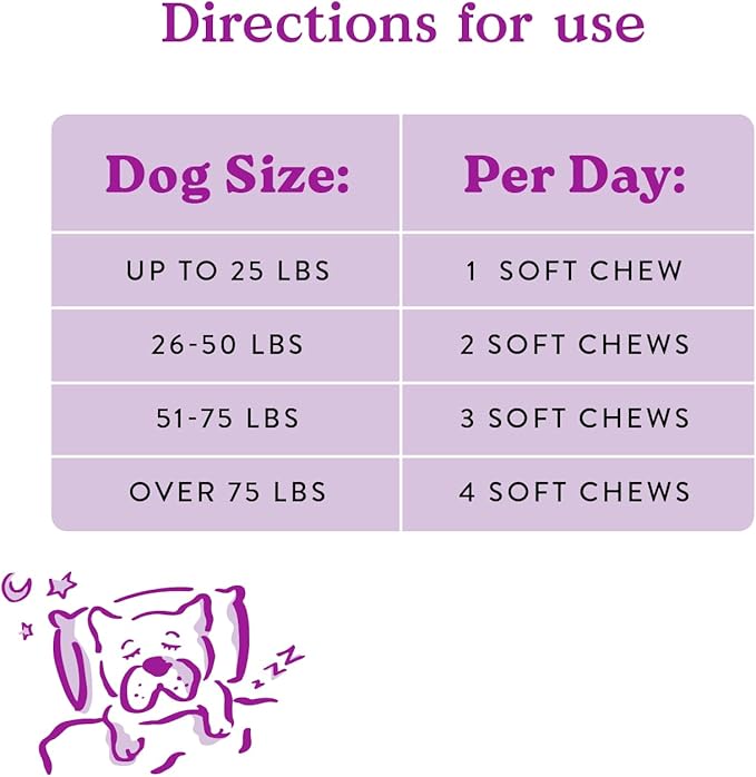 Bocce's Bakery Calming Supplement for Dogs, Daily Chews Made in The USA with Chamomile, Lemon Balm, L-Theanine & Melatonin, Supports Stress, Peanut Butter & Honey, 60 ct-Mewly Pet