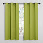 NICETOWN Fresh Green Blackout Curtains 40 inches Length for Kitchen, 2 Panels, 29" Wide, Thermal Insulated Decoration Drapes for Small Window