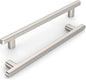 10 Pack 6.3 Inch(160mm) Kitchen Cabinet Handles Brushed Satin Nickel Cabinet Pulls Kitchen Cabinet Hardware Drawer Pulls for Cupboard Wardrobe