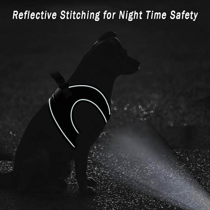 Comfort Fit Dog Harness – Adjustable No-Pull Vest for Small, Medium & Large Dogs – Soft Padded Step-in Design for Easy Control – Ideal for Walking, Running & Training – All-Weather Premium Dog Vest-Mewly Pet