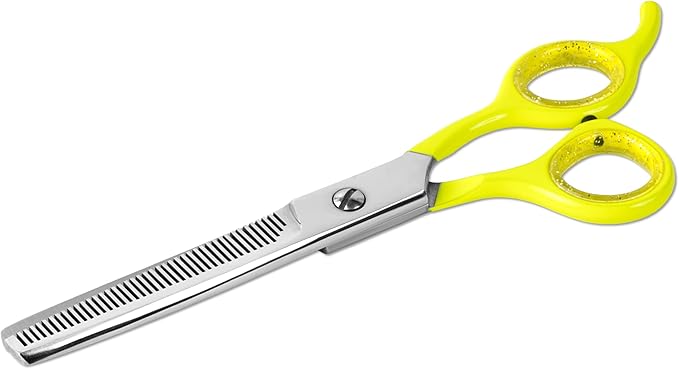 Laazar Dog thinning shears for dogs - Sharp Stainless Steel Blades with Colorful Handles, Safe and Easy-to-Use With Beautiful results, Long Lasting dog grooming thinning shears-Mewly Pet