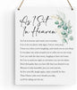 BELLOWDEER Inspirational Decor As I Sit In Heaven Christian Gifts Bible Verse Wall Art Scripture Wooden Hanging Sign for Modern Home Office Bathroom Bedroom Wall Art Decoration 8 x 10 Inches