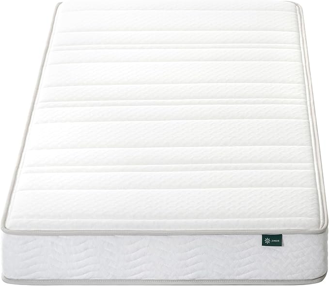 ZINUS 6 Inch Foam and Spring Hybrid Mattress, 75" x 30", Narrow, Trundle, Bunk, Day Bed, RV Compatible, Medium Firm Feel, CertiPUR-US Certified