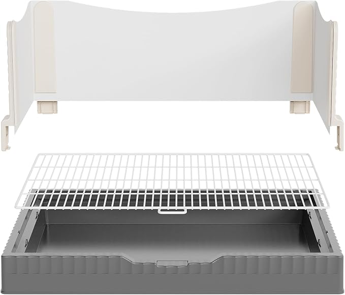 Oneluck Dog Litter Box with High Walls,30" x 22" Indoor Puppy Pee Pad Holder,Protection Wall Every Side for No Leak, Spill, Accident,Ideal for Medium Dog-Mewly Pet