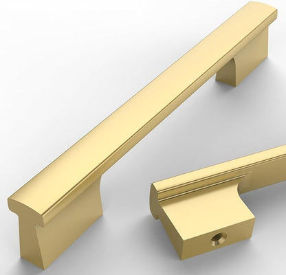 Asidrama 30 Pack 5 Inch(128mm) Brushed Gold Cabinet pulls Kitchen Cabinet Handles, Cabinet Pulls Gold Kitchen Cabinet Hardware for Cupboard Drawer Pulls