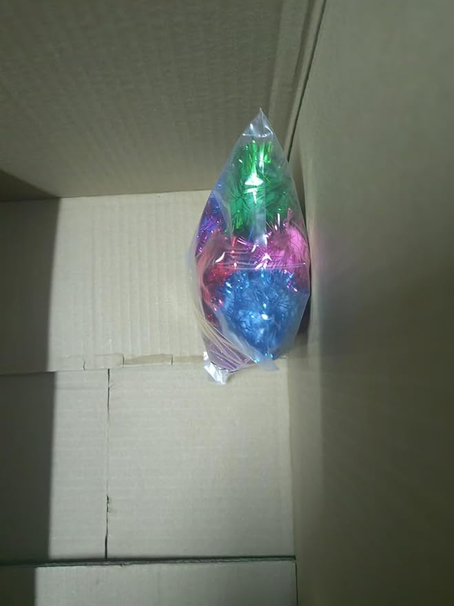 20 Pack 2 Inches Sparkle Balls for Cats, Large Size, Glitter Pom Poms Fuzzy Balls for Cats, Kitten Indoor Assorted Color Random-Mewly Pet