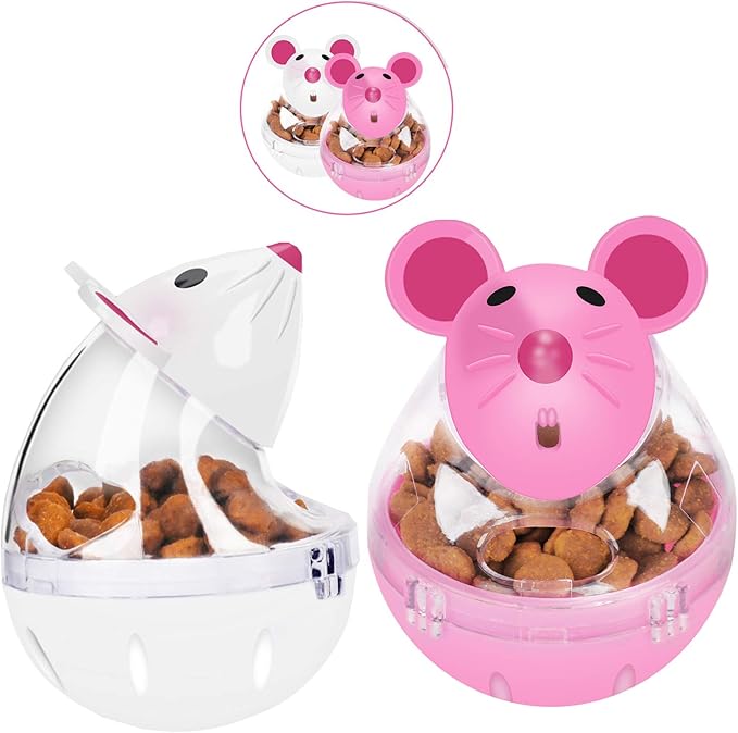 Legendog Cat Slow Feeder Food Ball - Mice Tumbler Shaped Pet Treat Toy for Cats-Mewly Pet