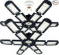 2 Packs LED Garage Light,Super Bright Screw in E26/E27 Ceiling Shop Work Lamp, 280W 30000 Lumen Deformable Basement Bulb Fixture with 12+1 Adjustable Panels, Lighting for Workshop, Attic