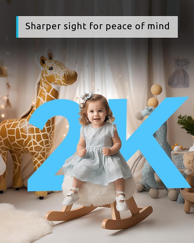 blurams Cameras for Home Security, 2K Pet Camera with Phone App, 360° PTZ Indoor Cameras, 2-Way Talk, Motion Tracking, Color/IR Night Vision, Cloud&SD, Works with Alexa (2Pack, 5GHz/2.4GHz Dual-Band)-Mewly Pet