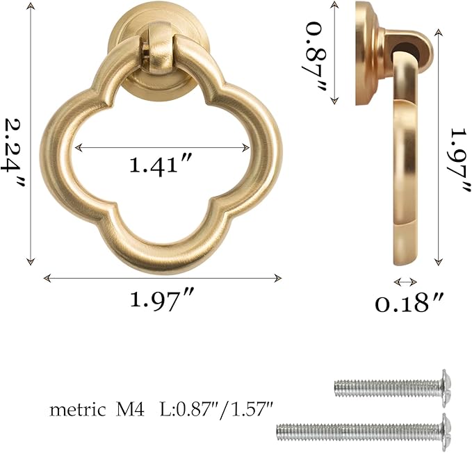8 Pack Cupboard Knobs Cabinet Knobs Drawer knobs, Zinc Alloy Gold Knobs for Dresser, Cupboard Knobs for Kitchen, Bathroom