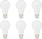 Amazon Basics A19 LED Light Bulbs, 60 Watt Equivalent, Energy Efficient 9W, E26 Standard Base, Soft White 2700K, Dimmable, 10,000 Hour Lifetime , 6-Pack