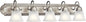 Kichler 36" 5-Light Vanity Bath Light in Brushed Nickel, Modern Bathroom Light with Clear Satin Etched Glass, (36" W x 8" H), 5339NIS