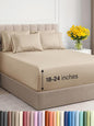 Extra Deep King Sheet Set - 6 Piece Breathable and Cooling Sheets - Hotel Luxury Bed Sheets Set - Easy & Secure Fit - Soft, Wrinkle Free and Comfy Sheets Set - Cream Sheet Set with Extra Deep Pockets