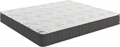 Ottomanson King 9" Hybrid Mattress - Medium-Firm Support - Made in USA - Individually Pocketed Coils & CertiPUR-US Foam - Fiberglass-Free - Bed in a Box