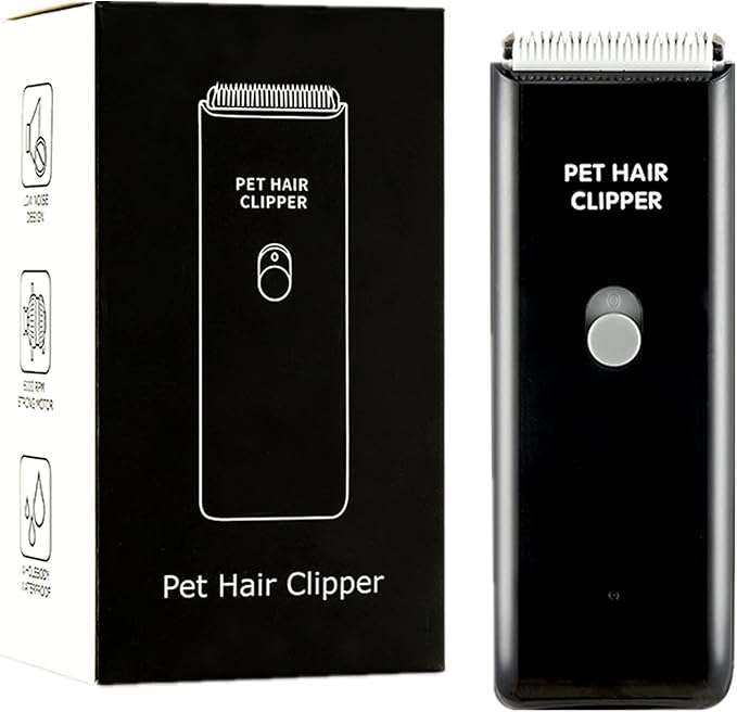Dog Cat Home Hair Waterproof Clipper Portable Electric USB Rechargeable Pet Grooming Tools Low Noise Shaver Cordless Trimmer for Small and Large Pets-Mewly Pet