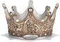 Dicksons The Birth of The King Crown Brushed Silver Tone 7 x 5 Resin Christmas Advent Candle Holder