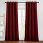 NICETOWN Burgundy Red Curtains 96 inches Long, Grommet Thermal Insulated Blackout Curtains Privacy Window Treatments for Bedroom/Living Room, W46 x L96, 2 Panels