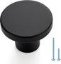Ravinte 60 Pack Cabinet Knobs Black Kitchen Cabinet Knobs Round Dresser Drawer Pulls Closet Door Pulls 1-1/5 Inch