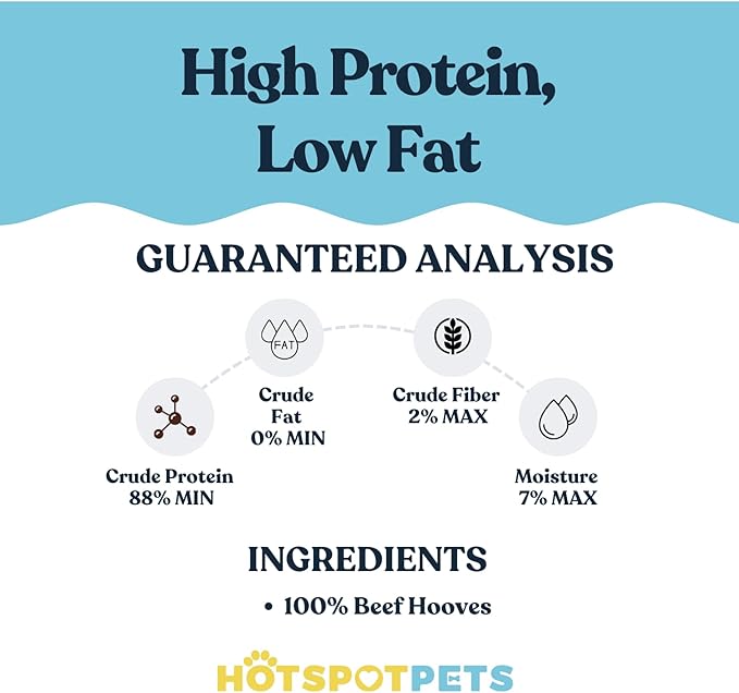 Full-Size Cow Hooves for Dogs | (50 Pack) All-Natural Long Lasting Dog Chews | Made from Grass Fed Cattle | Tasty Treat for Oral Hygiene | Fantastic Alternative for Rawhide and Bully Sticks-Mewly Pet