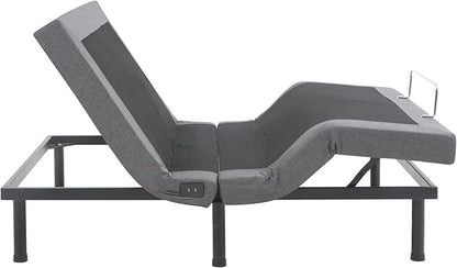 Full Premier Adjustable Base with Massage, Wireless Remote, USB Port-Ergonomic Head and Foot Incline