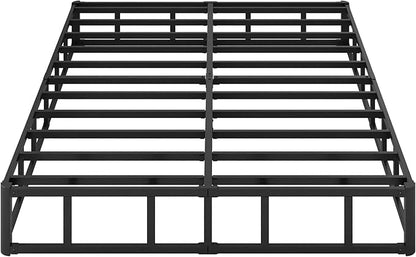 10 Inch High Profile King Box Spring Heavy Duty Metal King Size Box Spring with Fabric Cover, Sturdy Mattress Foundation, Easy Assembly, Noise Free, Black
