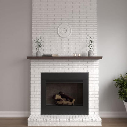 Ekena Millwork CM12BR Bradford Ceiling Medallion, 12 1/2"OD x 3 7/8"ID x 3/4"P (Fits Canopies up to 6 5/8"), Primed