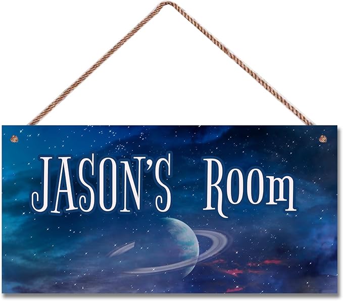 Personalized Sign Stars Wall Art Decoration Exquisite Decorative Signs For Little Man Cave Custom Name for Kids Room Wall Art Decor Outer Space Themed Nursery Decor For Boys Bedroom
