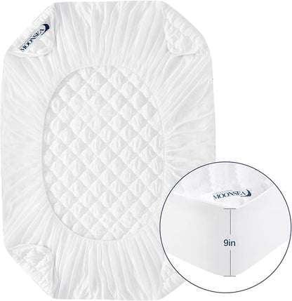 Kids Travel Air Mattress Protector Waterproof, Compatible with Intex Kidz Inflatable Raised Frame Camping Air Mattress