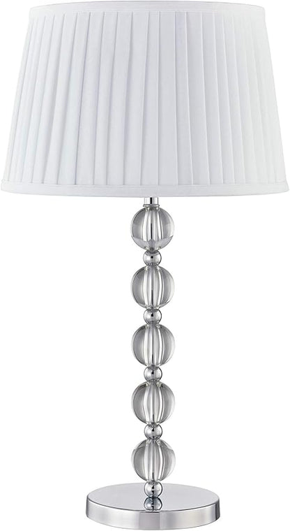 Agata Tall Table Lamp – Sleek Modern Desk Lamp for Bedrooms & Living Rooms, Compact Luxury Lighting (10" x 10" x 32")