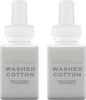 Pura & K. Hall Designs Home Scent Refill - Smart Home Air Diffuser - Up to 120-Hours of Premium Fragrance per Refill - Household Essential - Clean Diffuser Fragrance - 2 Pack, Washed Cotton