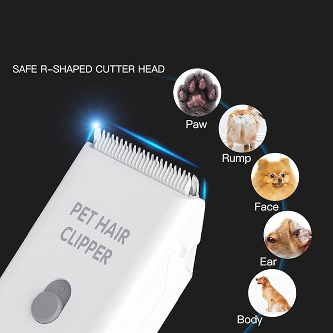 3 PCS Standard Size Replaceable Ceramic Blades Set Pet Hair Clipper,Cat Dog Common Use Clipper Blade(#AP005)-Mewly Pet