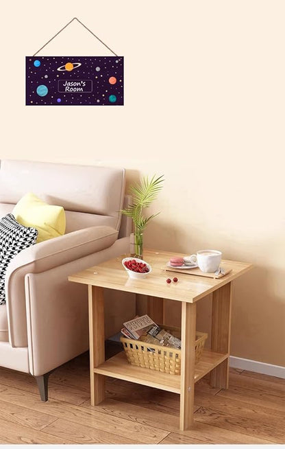 Personalized Sign Stars Sign, Outer Space Theme Wall Art Decor Custom Name Door Plate for Kids Room Nursery Planet Door Art Décor For Girls Boys Room Little Man Cave