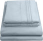 California King Sheet Sets - Breathable Luxury Sheets with Full Elastic & Secure Corner Straps Built In - 1800 Supreme Collection Deep Pocket Bedding Set, Sheet Set, California King, Misty Blue