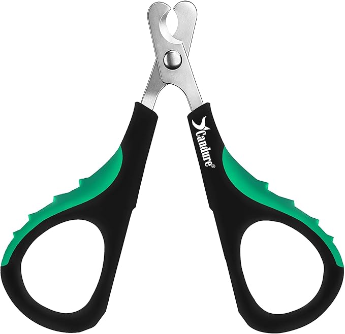 Candure Cat Nail Clippers for Cats, Rabbits, Hamsters, Birds - Stainless Steel Trimmer with Precise Angled Edges for Easy & Safe At-Home Grooming-Mewly Pet