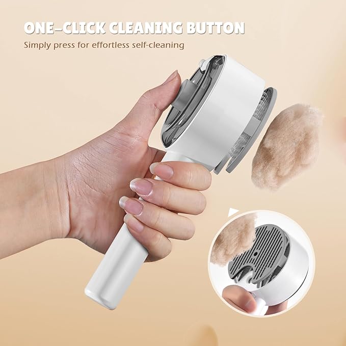 Cat Steam Brush,Cat Brushes for Indoor Cats, 4 In 1Spritz Spray Defur Comb, Cloud Care Shedding Control, Pet Grooming Brush for Long Short Hair Cats Dogs, Massage Clean Design Pet Steam Brushes-Mewly Pet