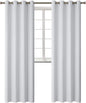 BGment Blackout Curtains - Grommet Thermal Insulated Room Darkening Bedroom and Living Room Curtains, Set of 2 Panels (52 x 120 Inch, Greyish White)