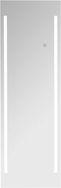Full Length LED Lighted Free Standing Floor Mirror with ON/OFF Touch Button for Makeup, Dressing in Bedroom & Living Room 19"x59" by Fab Glass and Mirror